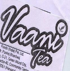 Vaani Tea With Device Device mark 1630343 Trademark