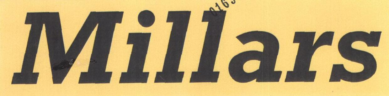 Millars (label) Device mark 1638668 Trademark