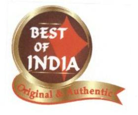 Best Of India (label) Device mark 1638869 Trademark