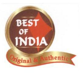 Best Of India (label) Device mark 1638877 Trademark