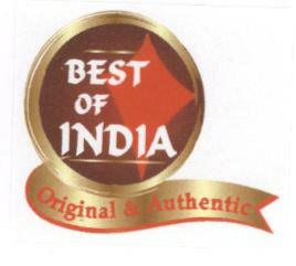Best Of India (label) Device mark 1638879 Trademark