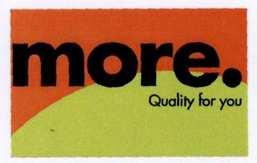 More. (label) Device mark 1639638 Trademark