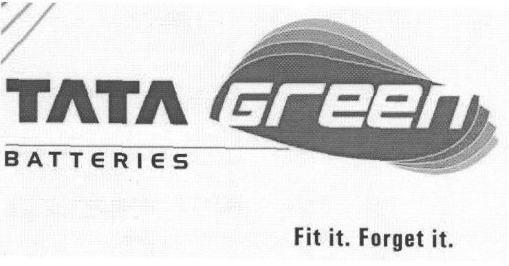 Tata Green Batteries (label) Device mark 1640242 Trademark