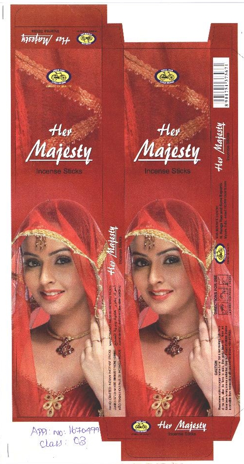 Her Majesty Device mark 1670499 Trademark