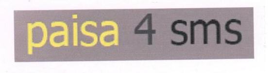 Paisa 4 Sms Device mark 1677791 Trademark