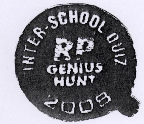 Inter-school Quiz Rp Genius Hunt (device) Device mark 1804163 Trademark