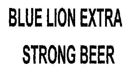 Blue Lion Extra Strong Beer Device mark 1879010 Trademark