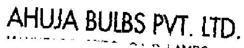 Ahuja Bulbs Pvt. Ltd. Device mark 1988686 Trademark