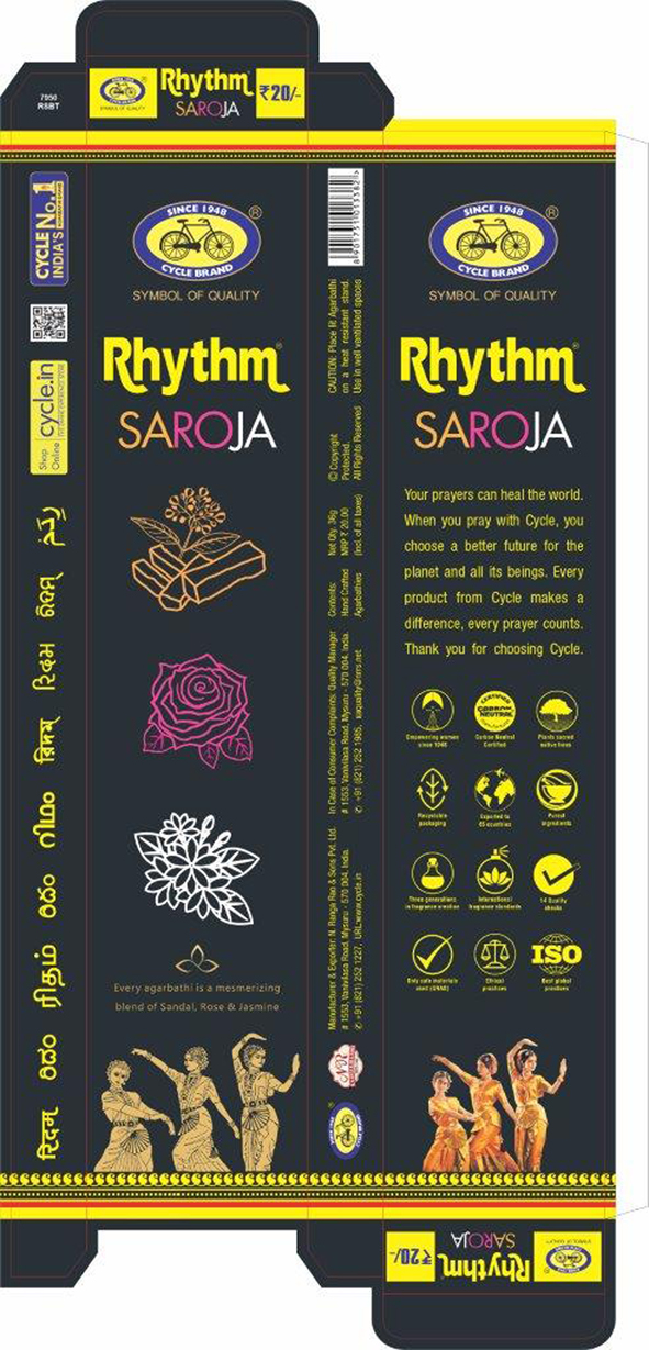 Rhythm Saroja Device mark 5340000 Trademark