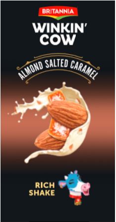 Britannia Winkin Cow Almond Salted Caramel Rich Shake Device mark 5341987 Trademark