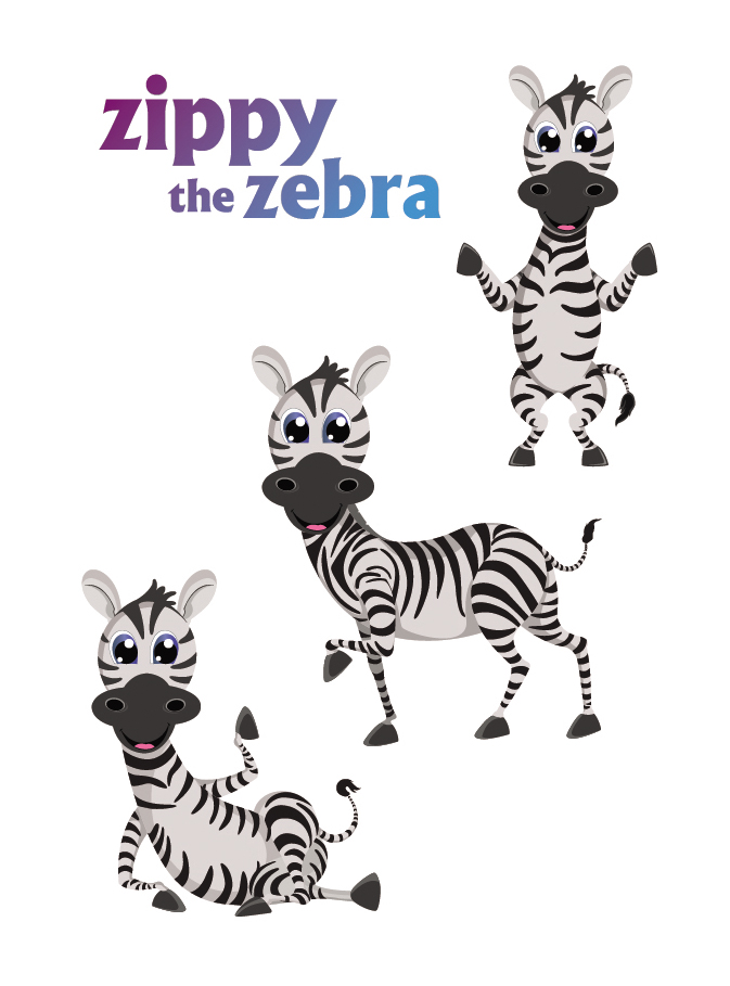 Zippy The Zebra (with Device Of Baby Zebra) Device mark 5358533 Trademark