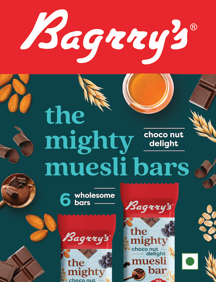 Bagrry's The Mighty Choco Nut Delight Muesli Bars Device mark 5379495 Trademark