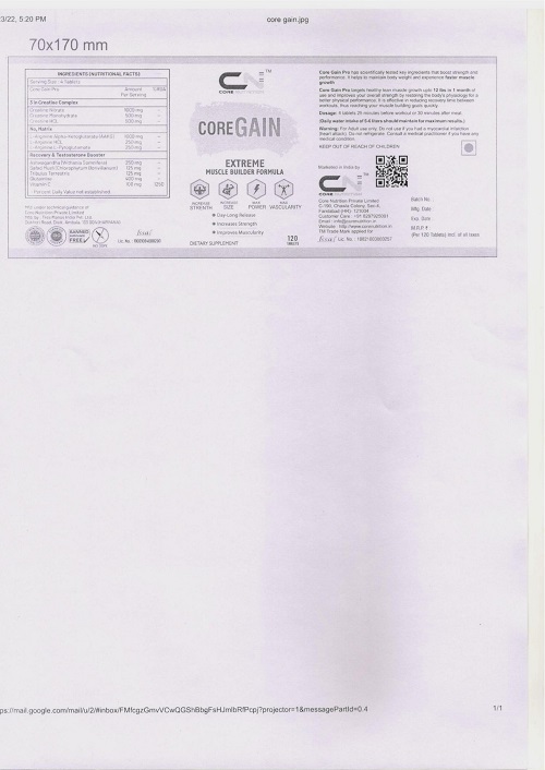 Coregain Device mark 5381944 Trademark