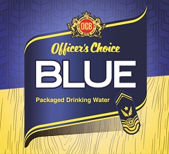 Officer’s Choice Blue Packaged Drinking Water Device mark 5386815 Trademark