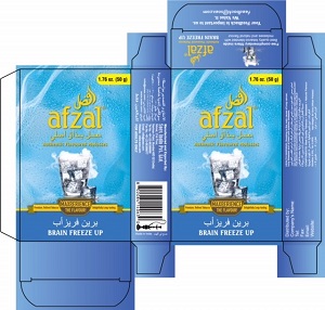 Afzal Brain Freeze Up ( Label) Device mark 5401337 Trademark