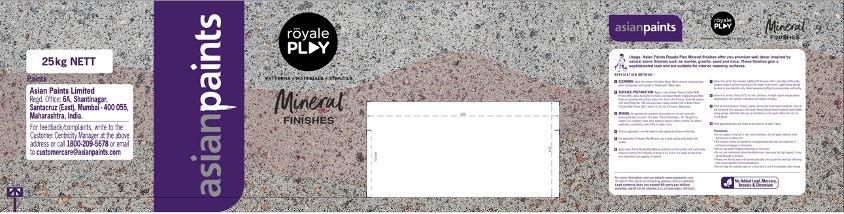 Asian Paints Royale Play Mineral Finishes Device mark 5401880 Trademark