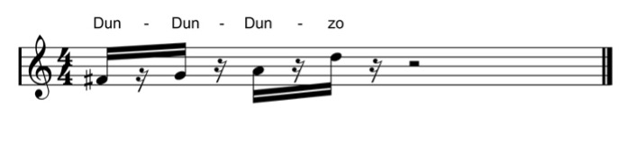 Dunzo Principal Sonic Logo Device mark 5416277 Trademark