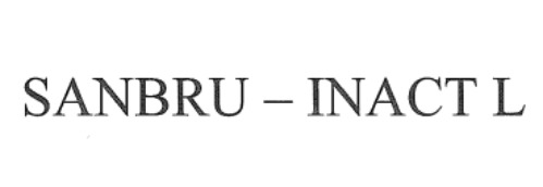 Sanbru-inact L Device mark 5449718 Trademark