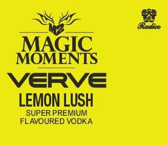 M2 Magic Moments Verve Lemon Lush Super Premium Flavoured Vodka (label) Device mark 5451856 Trademark