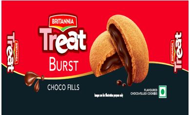 Britannia Treat Burst Choco Fills Device mark 5488176 Trademark