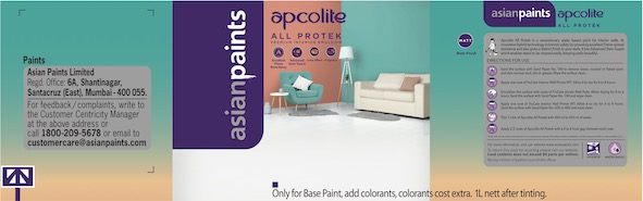 Asian Paints Apcolite All Protek Device mark 5498864 Trademark