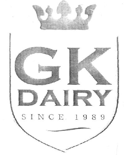 Gk Dairy (label) Device mark 2442346 Trademark