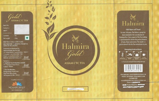 Halmira Gold Device mark 5565842 Trademark