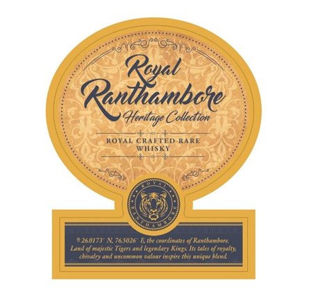 Royal Ranthambore Heritage Collection Royal Crafted Rare Whisky (label) Device mark 5083214 Trademark
