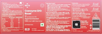 Setu Coenzyme Q10 : Boost Device mark 5272249 Trademark