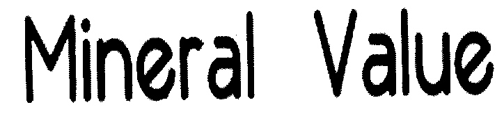 Mineral Value (label) Device mark 2169290 Trademark