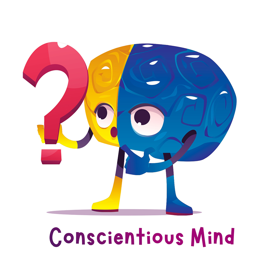 Conscientious Mind (with Device Of Cartoon) Device mark 5605192 Trademark