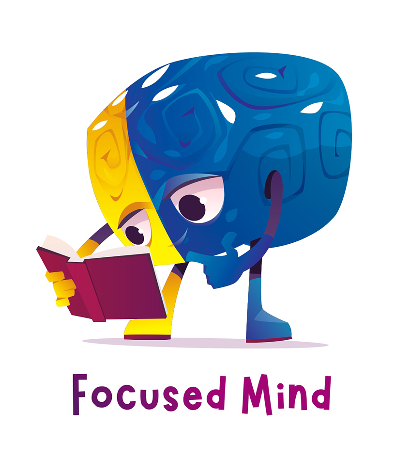 Focused Mind (with Device Of Cartoon) Device mark 5626503 Trademark