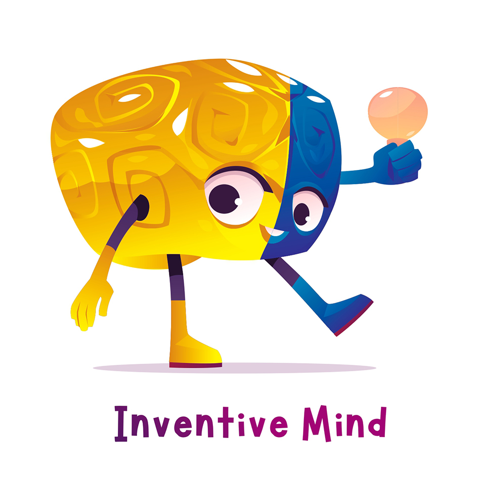 Inventive Mind (with Device Of Cartoon) Device mark 5626522 Trademark