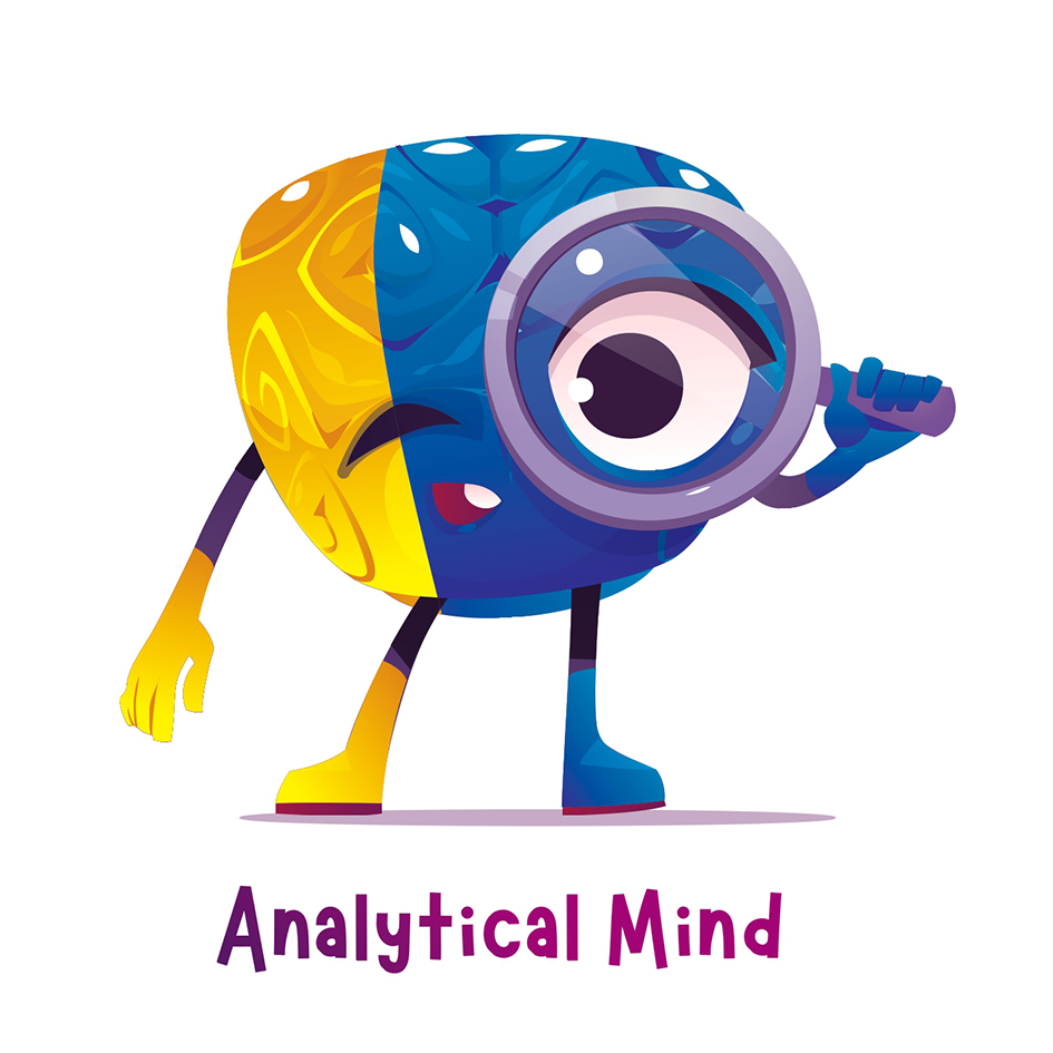 Analytical Mind (with Device Of Cartoon) Device mark 5626510 Trademark