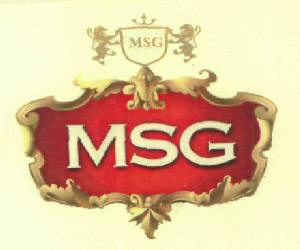 Device Mark Consists Of Two Horses Photos, Trophy And Wordmark In White, Red And Golden Colour Spelled As Msg Device mark 5633156 Trademark