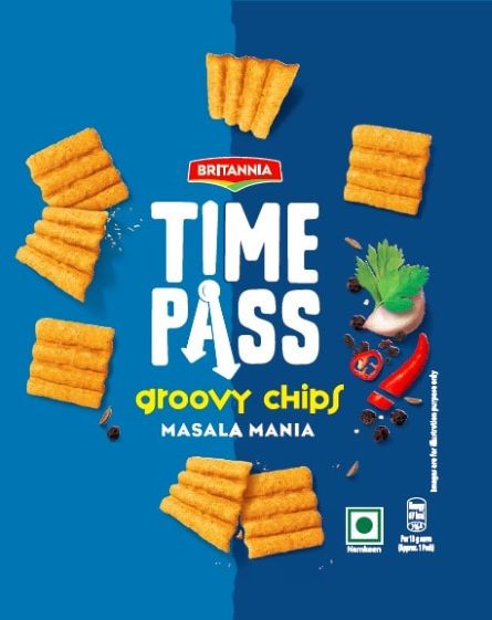 Britannia Time Pass Groovy Chips Masala Mania Device mark 5659766 Trademark