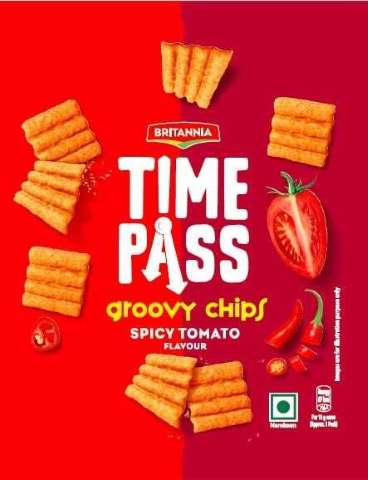 Britannia Time Pass Groovy Chips Spicy Tomato Device mark 5659767 Trademark