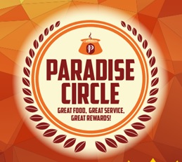 P Paradise Circle - Great Food, Great Service, Great Rewards! Device mark 5664625 Trademark