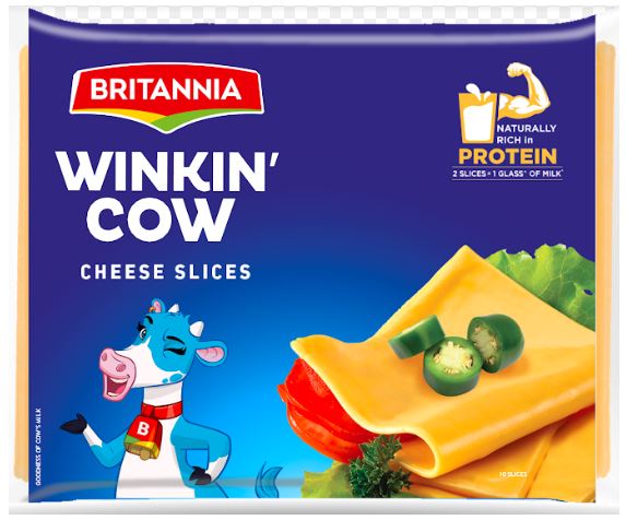 Britannia Winkin Cow Cheese Slices Device mark 5682500 Trademark