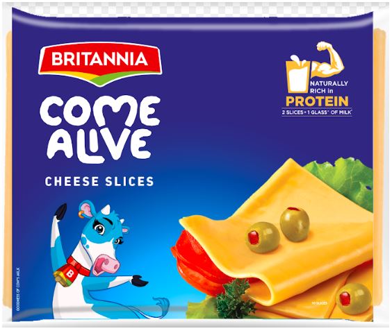 Britannia Come Alive Cheese Slices Device mark 5682502 Trademark