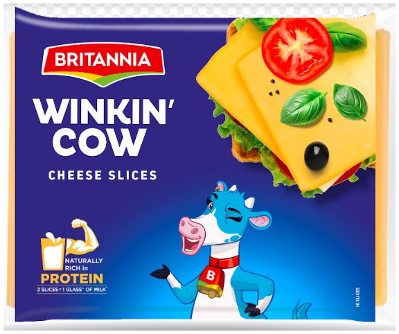 Britannia Winkin Cow Cheese Slices Device mark 5682501 Trademark