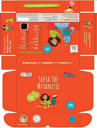 Sofia The Mathnetic With Cartoon Of A Girl And Logo Of Boman Device mark 5701784 Trademark