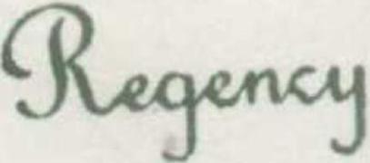 Regency (label) Device mark 5709310 Trademark