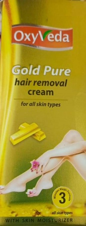 Oxyveda Gold Pure Hair Removal Cream Device mark 5707410 Trademark
