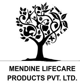 Mendine Lifecare Products Pvt Ltd Black And White Logo Device mark 5747223 Trademark