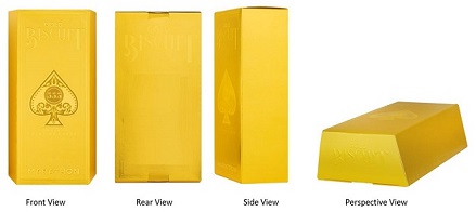 Distinctive 3d Packaging For The Brand Gold Biscuit Device mark 5748236 Trademark