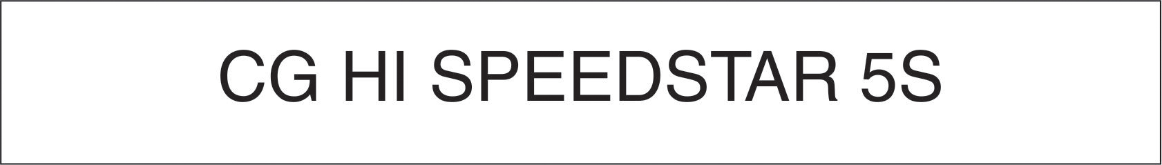 Cg Hi Speedstar 5s Device mark 5772166 Trademark