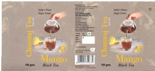 Chamraj Mango Black Tea Device mark 5772230 Trademark