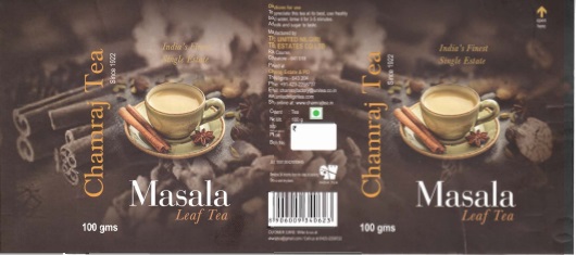 Chamraj Masala Leaf Tea Device mark 5772235 Trademark