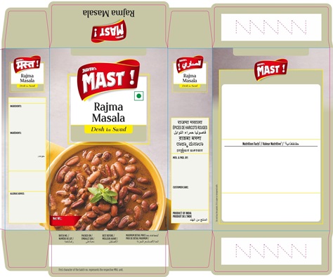 Jhaveri’s Mast Rajma Masala Device mark 5784887 Trademark